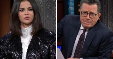 Stephen Colbert Leaves Selena Gomez Stunned After Grilling Her About Her Relationship With Benny Blanco On ‘The Late Show’