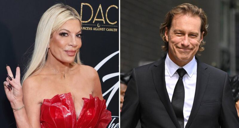 Tori Spelling Recalls ‘Full’ Kiss With John Corbett Before He Was on 'SATC'