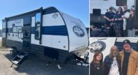 Two Hurricane Helene victims, a family of four and a Vietnam veteran, gifted campers on Christmas Day