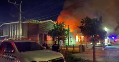 Two injured in shocking 'firebomb' attack on one of Australia's busiest synagogues while worshippers were inside