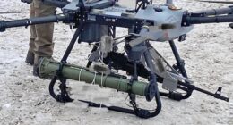 Ukraine deploys drone equipped with MACHINE GUN to attack Russian troops for the first time