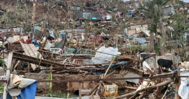 Up to 1,000 people feared dead after most powerful cyclone in 90 YEARS batters French island with destruction for miles