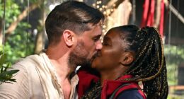 Who left I'm A Celeb? Oti Mabuse shares passionate kiss with husband Marius Lepure as she becomes the last star to be evicted from the jungle as the final three are REVEALED