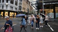 Australian consumers are set to feel even more hip-pocket punishment as the 'apocalyptic' supply chain crisis worsens (pictured are shoppers in Sydney's Pitt Street Mall)