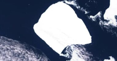 World’s largest iceberg twice the size of London BREAKS FREE after 30 yrs in one spot – heading straight for Brit island