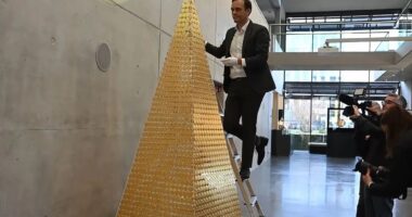 World’s most expensive Christmas tree unveiled in Germany is 10ft solid gold monstrosity worth £4MILLION