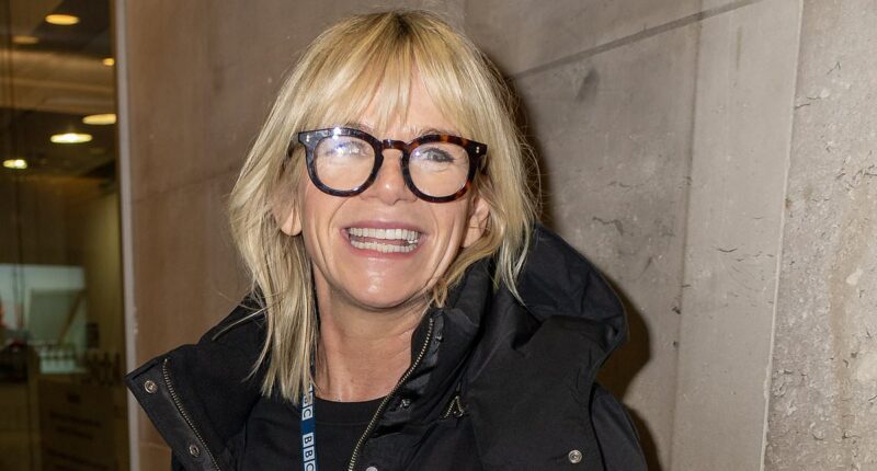 Zoe Ball breaks down in tears as son Woody shares sweet message on her final Radio 2 Breakfast Show before signing off with message of female empowerment - after DJ quit six-year gig to 'focus on family'