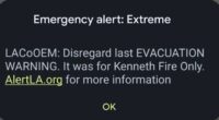 All 10m LA residents’ phones warn them ‘get ready to FLEE wildfires’ in terrifying blunder as anger at Dem leaders grows