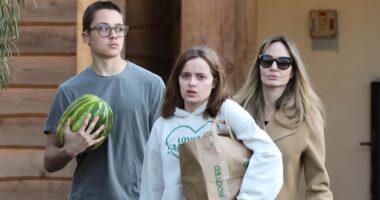 Angelina Jolie's son Knox towers over her on grocery store trip after her $80million Brad Pitt divorce victory