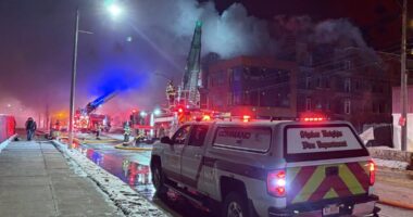 'Avoid the area': Cleveland Heights crews respond to large fire at new Cedar Lee apartment complex