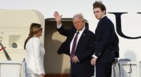 Barron Trump shows off bold new look as he attends father's second inauguration