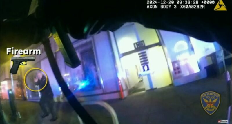 Bodycam video released in fatal San Francisco police shooting of Dior store security guard Peter Hodge after hit-and-run