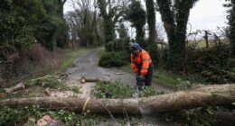 Britain to be battered by 75mph gales and heavy rain TODAY after 'weather bomb' Storm Eowyn wreaks havoc - as Met Office map shows three days of weather warnings and predicts up to four inches of snow