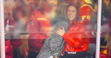 Caitlin Clark and Taylor Swift go wild as Travis Kelce stars for Kansas City Chiefs in win over Houston Texans