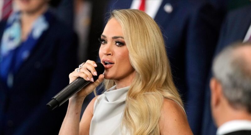 Carrie Underwood Sings A Capella After Tech Issues at Trump’s Inauguration