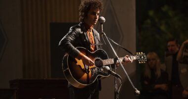 Chalamet nails the enigma that is Bob Dylan ...and he even sings and plays the guitar himself in this five-star ode to the legend and his music! BRIAN VINER reviews A Complete Unknown