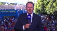 Channel Nine presenter Tony Jones enrages Australian Open fans with 'disrespectful' chant about tennis champ Novak Djokovic - as he's accused of 'setting them up'