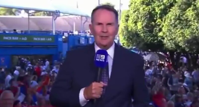 Channel Nine presenter Tony Jones enrages Australian Open fans with 'disrespectful' chant about tennis champ Novak Djokovic - as he's accused of 'setting them up'