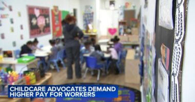 Chicago child care advocates, including Service Employees International Union, demand pay raises from Mayor Brandon Johnson