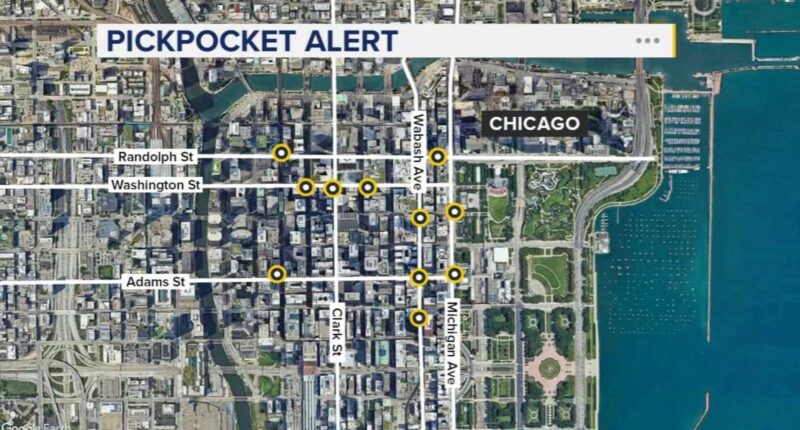 Chicago crime: Police warn about over a dozen pickpocket thefts in the Loop in December, January