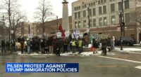 Chicago immigration activists hold protest in Pilsen against President-elect Donald Trump's mass deportation plans