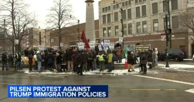 Chicago immigration activists hold protest in Pilsen against President-elect Donald Trump's mass deportation plans