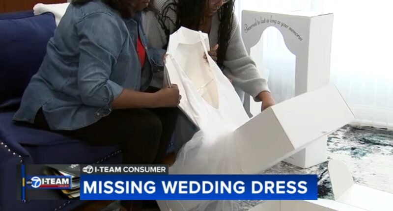 Chicago woman Kandace Keys-Randell finds wrong wedding dress preserved in box by Perruso Cleaners in South Holland 20 years later