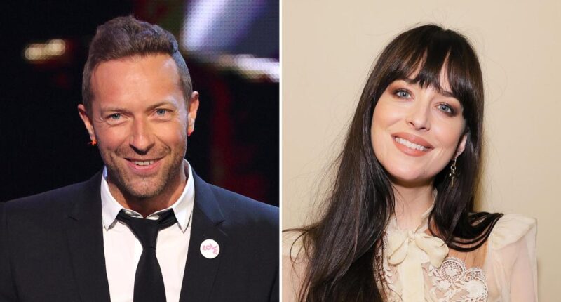 Chris Martin and Dakota Johnson Quiet Split Rumors by Holding Hands in India