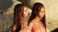 Diddy's twin daughters, 18, look carefree in St Barts as 'monster' father spends miserable New Year's in jail