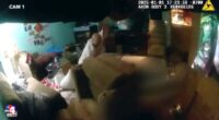 Disturbing moment cops burst in on son butchering his parents, 63 & 68, in bloody attack before shooting crazed son dead