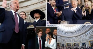 Donald Trump is inaugurated as the 47th president of the United States – PHOTOS