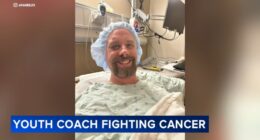 Evanston, Illinois father of two plans to continue coaching hockey as he fights incurable stage 4 lung cancer