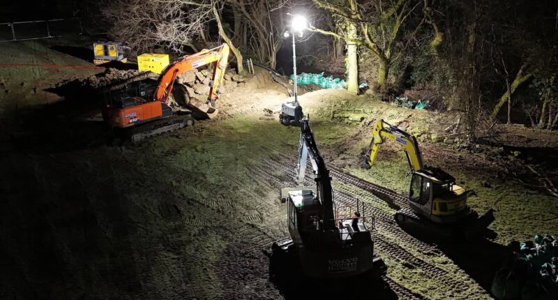 Fears shops will run out of bottled water after burst pipe at treatment plant leaves 40,000 homes without supply in Conwy