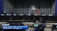 First elected Chicago Board of Education sworn in as CPS faces budget shortfall, contract talks with CTU