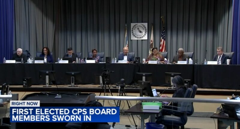 First elected Chicago Board of Education sworn in as CPS faces budget shortfall, contract talks with CTU