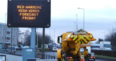 Get set for emergency alert siren TONIGHT: Nearly 5million in path of Storm Eowyn to get 10-second warning texts as red category weather front barrels down on UK with 100mph hurricane-force winds