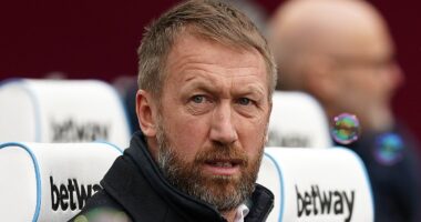 Graham Potter is appointed West Ham's new manager on two-and-a-half year deal... as the Hammers land their No 1 target after sacking Julen Lopetegui