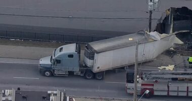 Half a dozen injured after tractor-trailer, dump truck slam into NJ Target