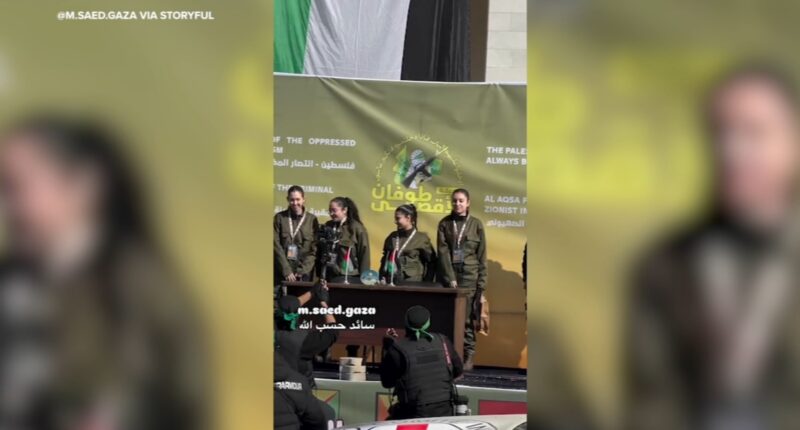 Hamas released hostages Karina Ariev, Daniella Gilboa, Naama Levy, Liri Albag, all Israeli soldiers, as part of Gaza ceasefire