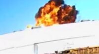 Horror moment plane crashes in fireball inferno into warehouse killing 2 and injuring 19 near Disneyland in California