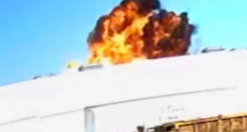 Horror moment plane crashes in fireball inferno into warehouse killing 2 and injuring 19 near Disneyland in California