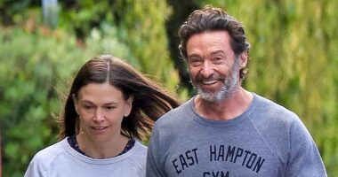 Hugh Jackman and Sutton Foster look happier than ever amid his divorce drama with ex Deborra-lee Furness