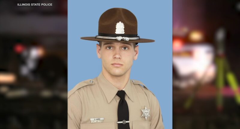 Illinois State Police Trooper Clay Carns, who was killed on I-55, to be laid to rest after funeral Friday