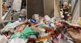 Inside hoarder house with piles of rubbish, 200 urine bottles & bags of faeces that left landlord struggling to breathe