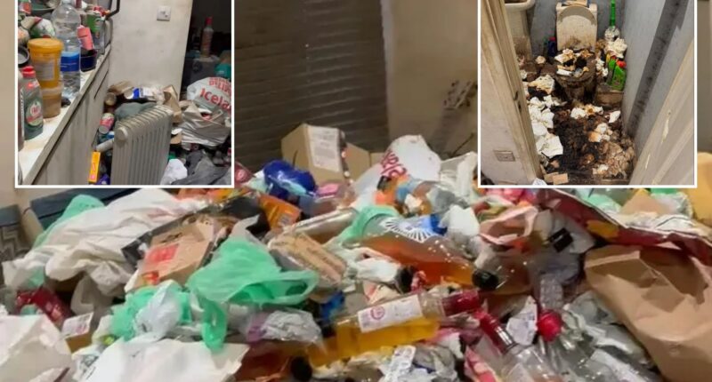 Inside hoarder house with piles of rubbish, 200 urine bottles & bags of faeces that left landlord struggling to breathe