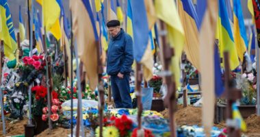 Inside the vast military cemetery that lays bare the 100,000 Ukrainian troops lost since Putin’s invasion