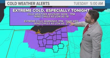 It's about to get even colder: Extreme Cold Warning issued for Northeast Ohio