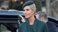 Ivanka Trump looks effortlessly chic in forest green as she arrives ahead of dad Donald's inauguration