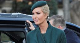 Ivanka Trump looks effortlessly chic in forest green as she arrives ahead of dad Donald's inauguration