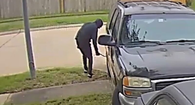 Jesus Arellano arrested after several neighbors' car tires slashed in Westfield Village in Katy, Texas; incidents caught on camera